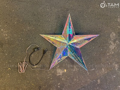 Ngôi sao đèn Led ánh sáng cầu vồng huyền ảo [Nhựa Supo - Phát sáng rực rỡ] ĐK60cm LDEN-NHUA-03